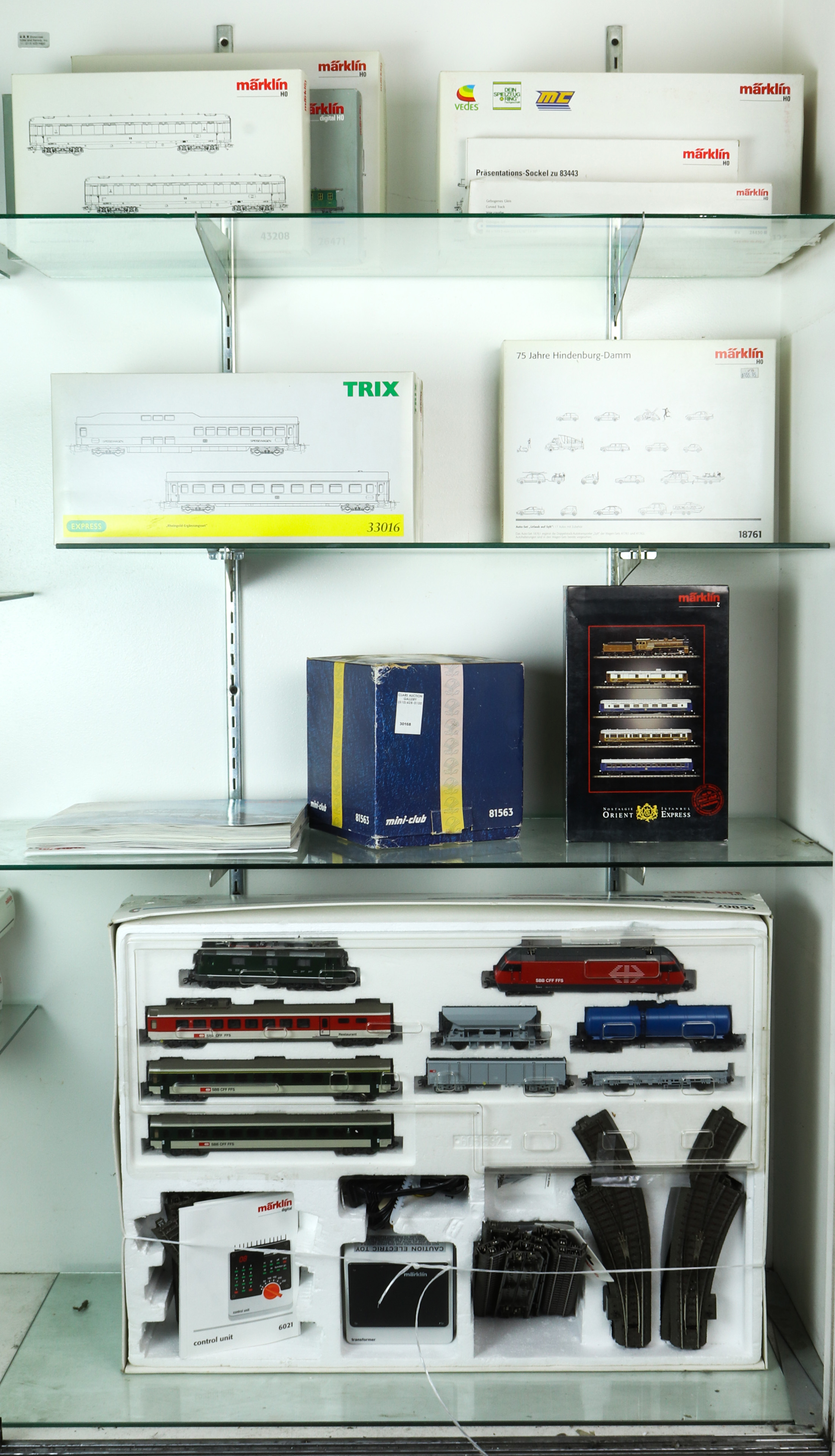 FOUR SHELVES OF BOXED MODEL