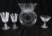 FOUR SHELVES OF WATERFORD CRYS