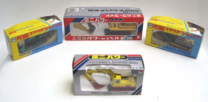 FOUR SHINSEI DIECAST SCALE MODELS