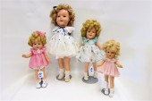 FOUR SHIRLEY TEMPLE DOLLS: by