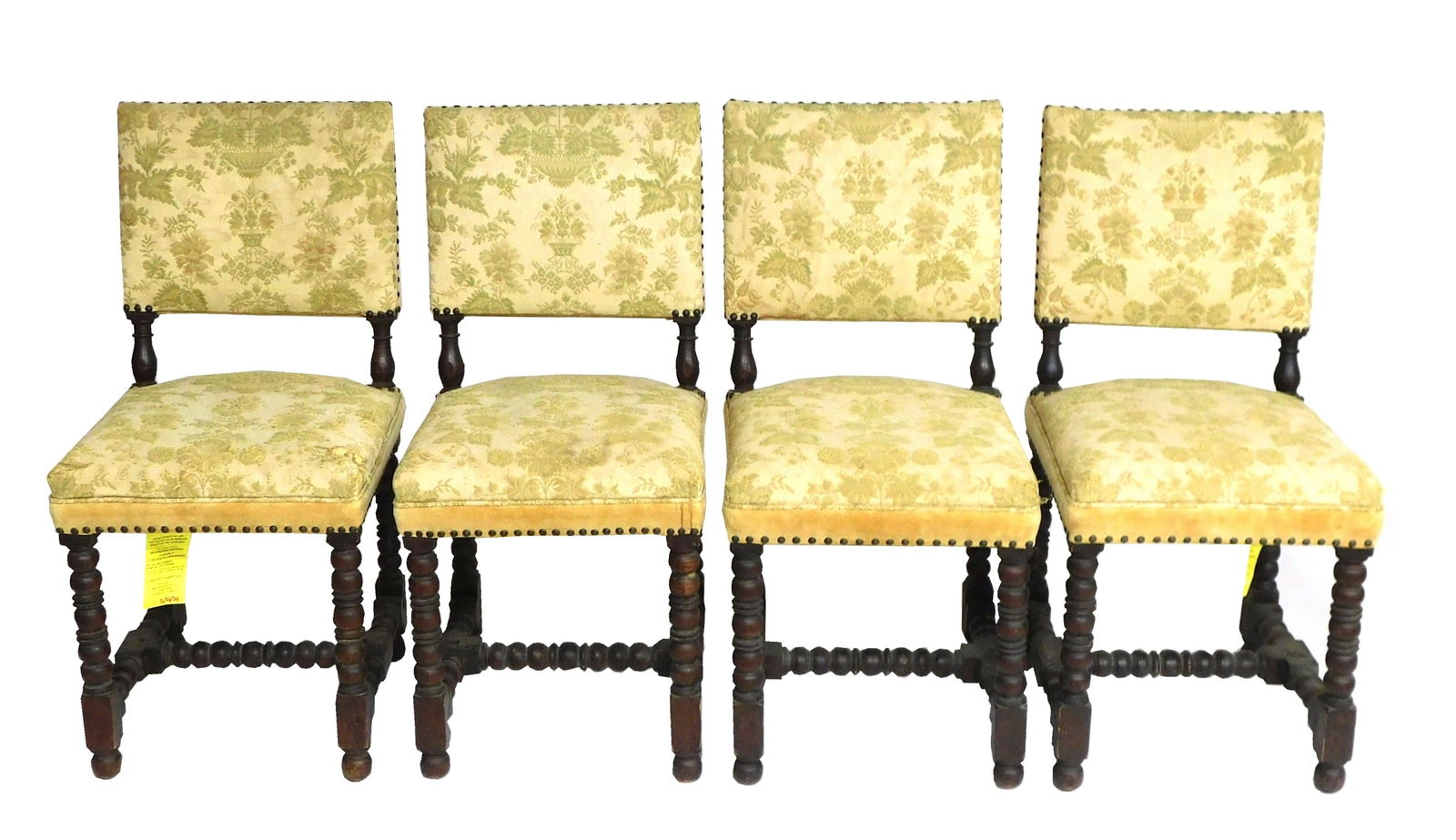 FOUR SIDE CHAIRS, LATE 19TH-20TH