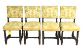 FOUR SIDE CHAIRS, LATE 19TH-20
