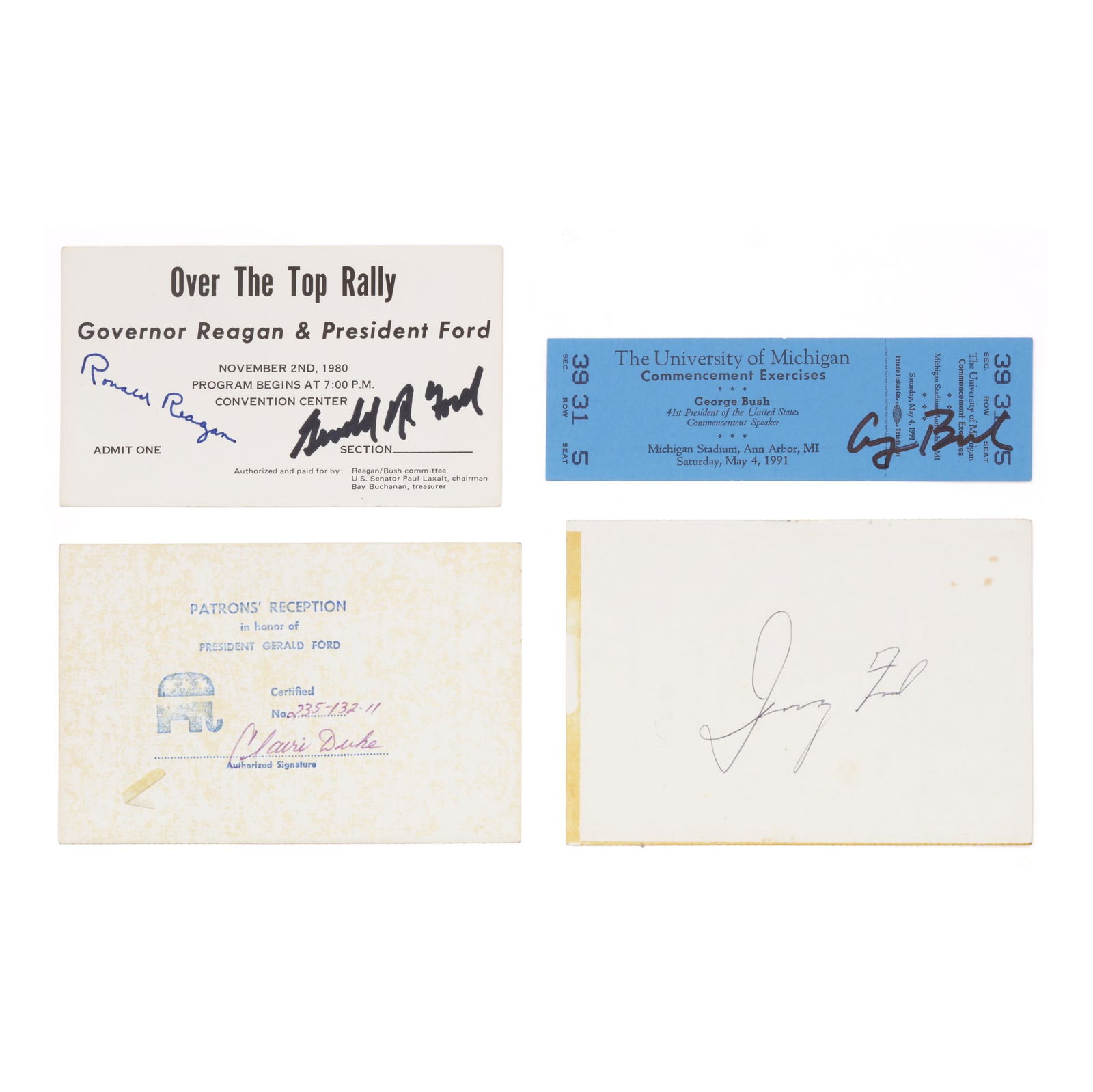 FOUR SIGNATURES OF THREE LATE