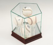 FOUR SIGNED DEREK JETER BASEBA
