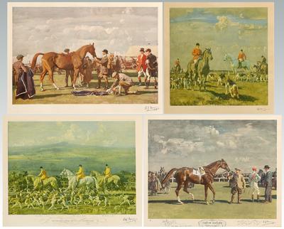 Four signed Munnings prints (Sir