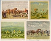 Four signed Munnings prints (S