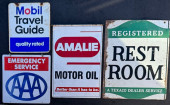 FOUR SIGNS IN VARIOUS AS FOUND