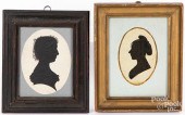 FOUR SILHOUETTES, 19TH C.Four