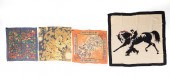 FOUR SILK & CHIFFON HERMES SCA