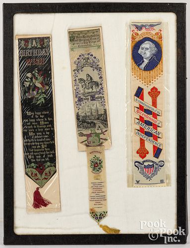 FOUR SILK STEVENGRAPHS, 19TH C.Four