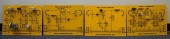 FOUR SILKSCREENED ELECTRONIC C
