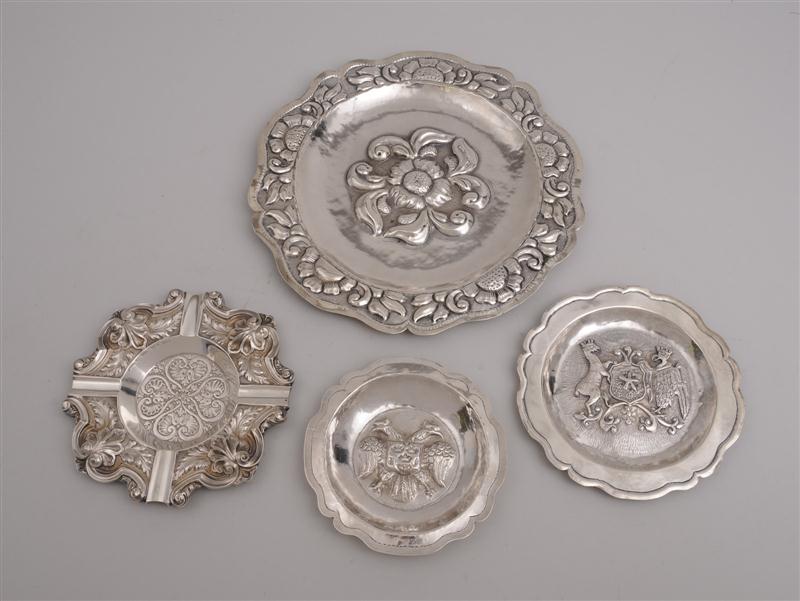 FOUR SILVER ARTICLES Comprisng a