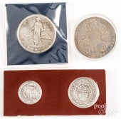 FOUR SILVER COINSFour silver c