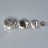 FOUR SILVER NOVELTY BOXESFour
