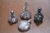 FOUR SILVER OVERLAY PERFUME BO