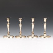 FOUR SILVER PLATED MIXED METAL