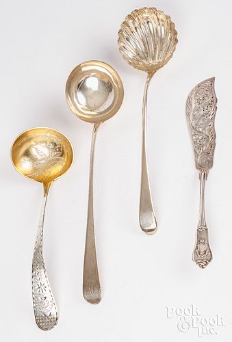 FOUR SILVER SERVING PIECESFour
