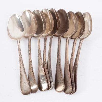 Four silver tablespoons, Sarah &