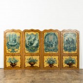 FOUR SINGERIE PANELS, MANNER O