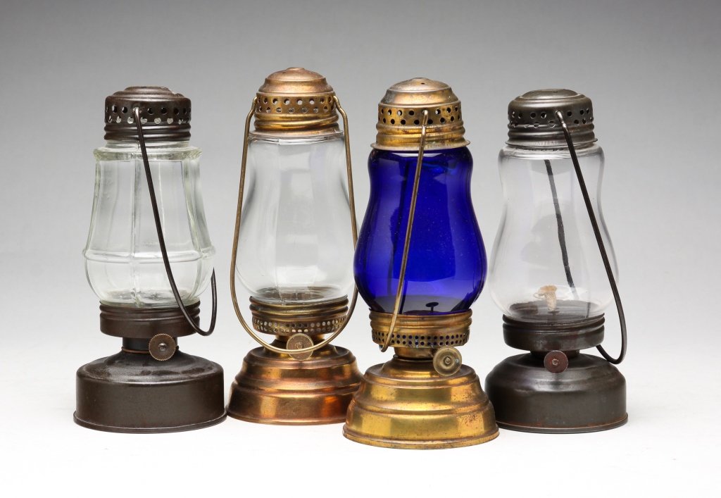 FOUR SKATERS LAMPS. American,