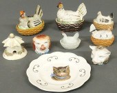 Four small 19th c. Staffordshi