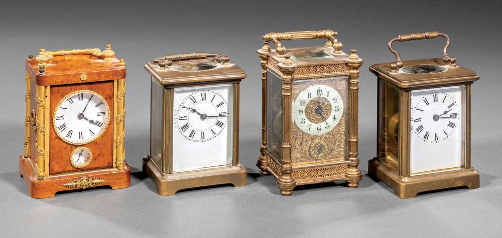 FOUR SMALL ANTIQUE CARRIAGE