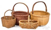 FOUR SMALL BASKETSFour small b