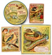 FOUR SMALL CARD AND BOARD GAME