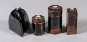 FOUR SMALL CERAMIC CONTAINERS