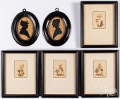 FOUR SMALL FRAMED BOTANICALS,