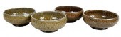 FOUR SMALL MARK HEWITT BOWLS(P