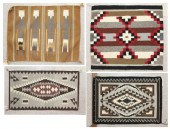 FOUR SMALL NAVAJO WEAVINGS: 2'