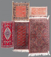 FOUR SMALL ORIENTAL RUGS INCLU