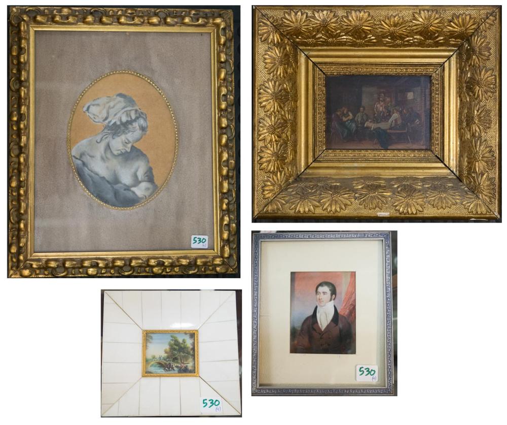 FOUR SMALL PAINTINGSFOUR SMALL
