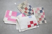 FOUR SMALL QUILTS. Doll or cri