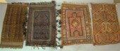 FOUR SMALL RUGS INCLUDING THRE