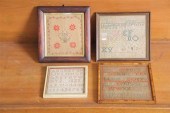 FOUR SMALL SAMPLERS. One undat