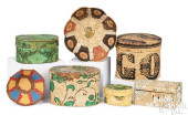 FOUR SMALL WALLPAPER BOXES, 19