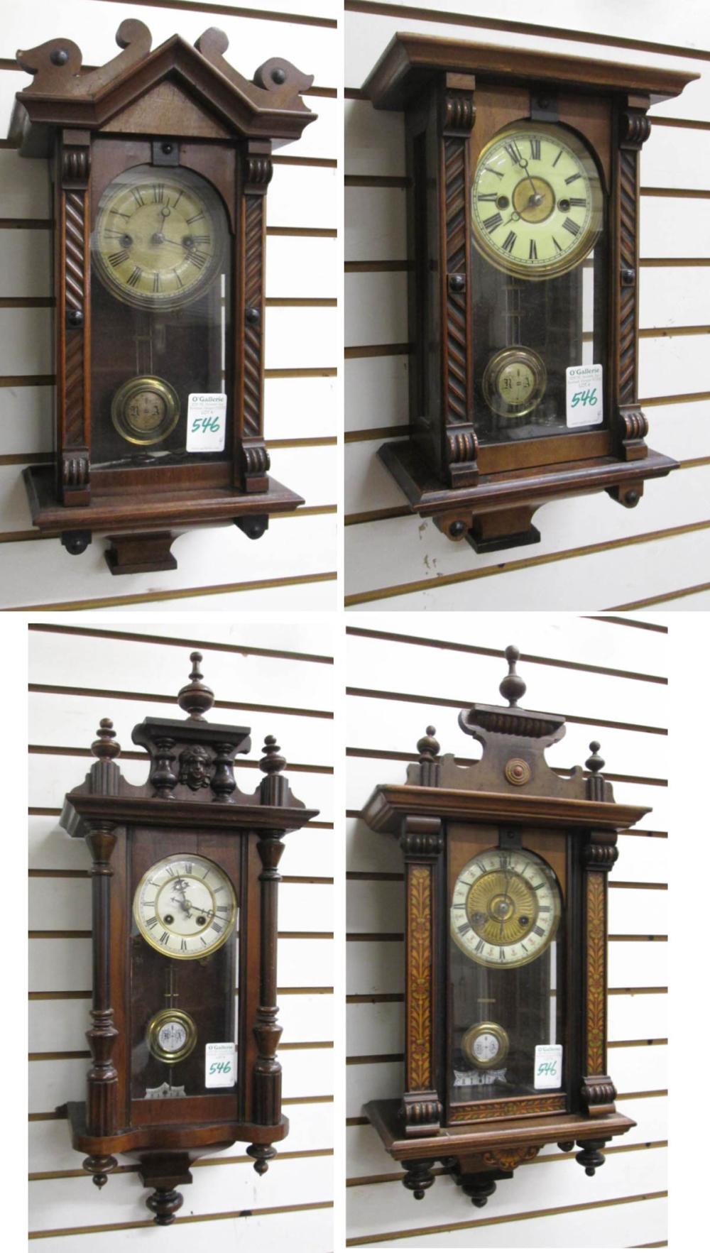 FOUR SMALL WALNUT R&A WALL