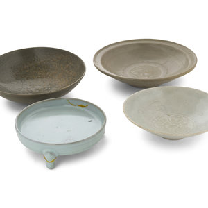 Four Song-Style Monochrome Glazed