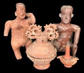 FOUR SOUTH AMERICAN POTTERY PI