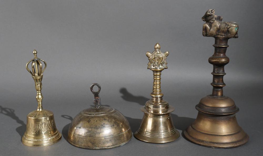 FOUR SOUTHEAST ASIAN BRONZE AND