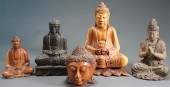 FOUR SOUTHEAST ASIAN CARVED WO