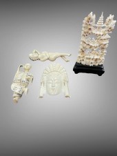 FOUR SOUTHEAST ASIAN FIGURAL C
