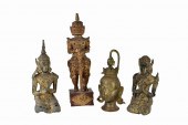 FOUR SOUTHEAST ASIAN METAL OR