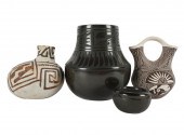 FOUR SOUTHWEST POTTERY VESSELS