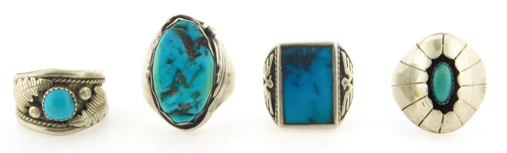 FOUR SOUTHWESTERN SOLITAIRE STYLE