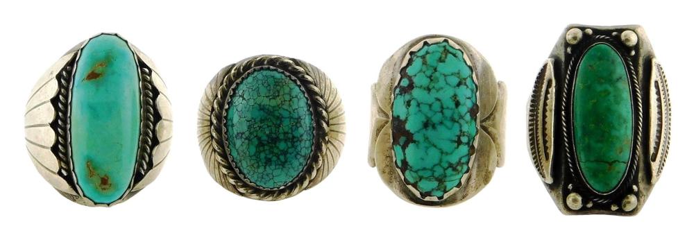 FOUR SOUTHWESTERN SOLITAIRE STYLE