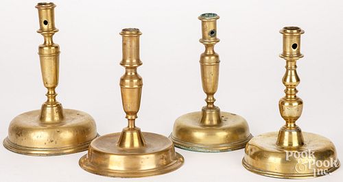 FOUR SPANISH BELL BOTTOM BRASS