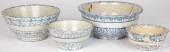 FOUR SPONGEWARE MIXING BOWLS<b